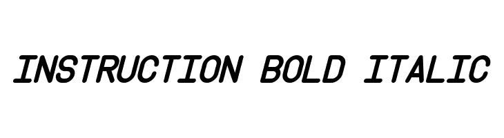 Instruction Bold Italic Polices
