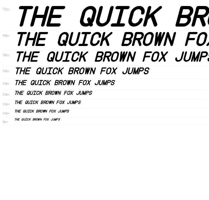 Instruction Bold Italic Waterfall