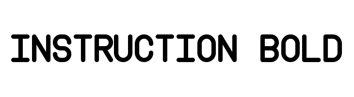 Instruction Bold Font