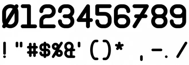 Instruction Bold Font OTHER CHARS