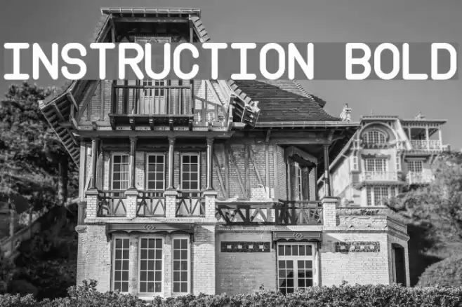 Instruction Bold Font examples