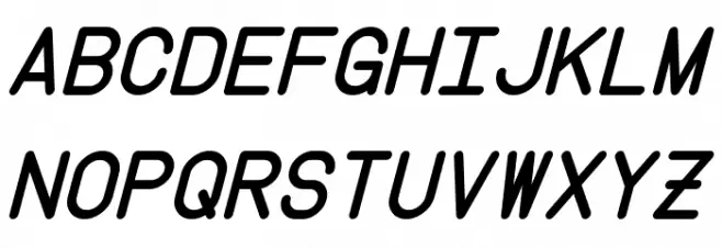 Instruction Italic फ़ॉन्ट अपरकेस