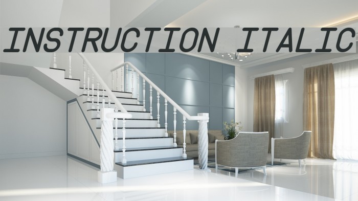 Instruction Italic Font examples