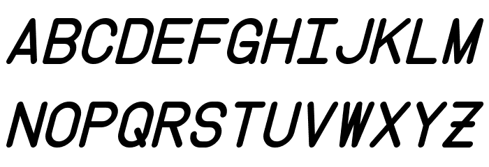 Instruction Italic Font LOWERCASE