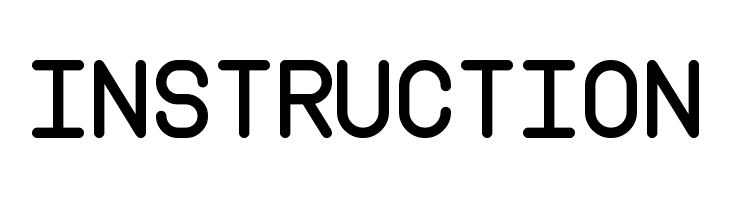 Instruction Font