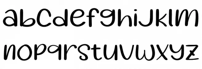 Instruction Font LOWERCASE