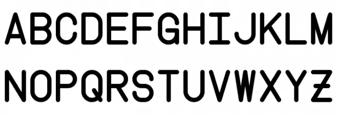 Instruction フォント 大文字