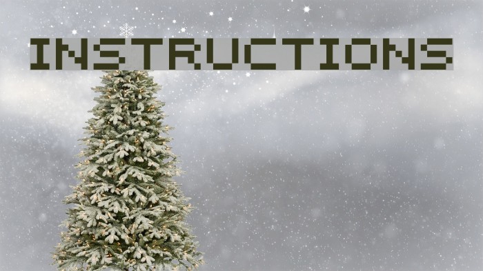Instructions Font examples