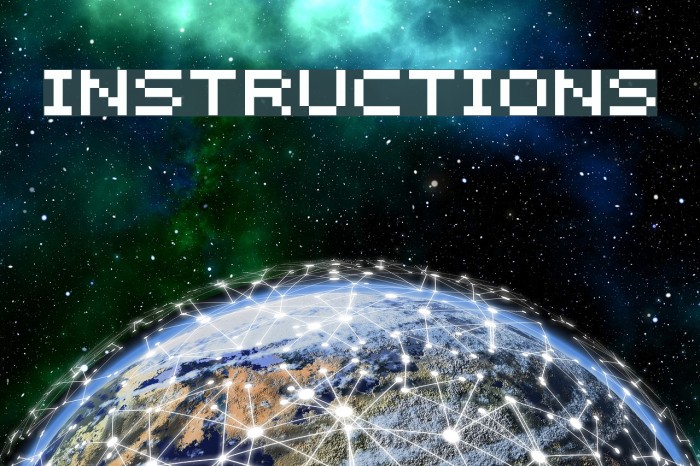 Instructions Font examples