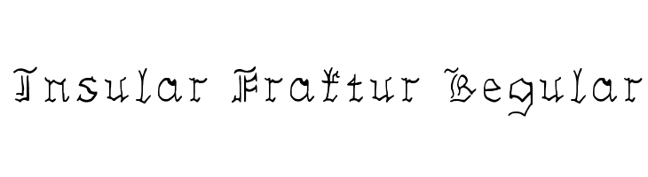 Insular Fraktur Regular  免费字体下载