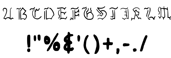 Insular Fraktur Regular Font OTHER CHARS