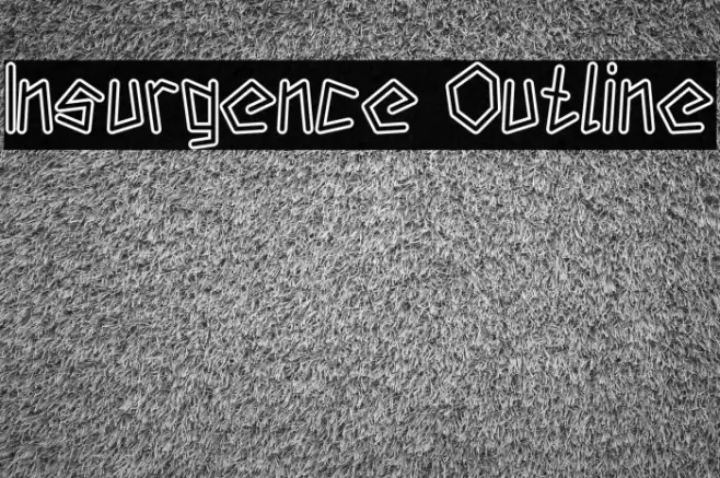 Insurgence Outline Font examples