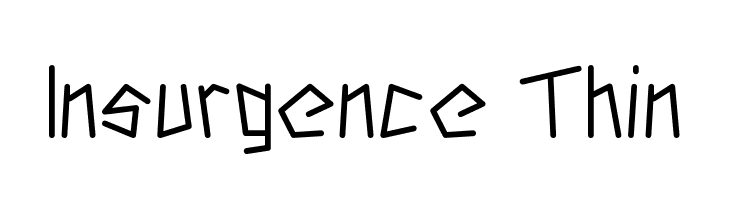 Insurgence Thin  Frei Schriftart Herunterladen
