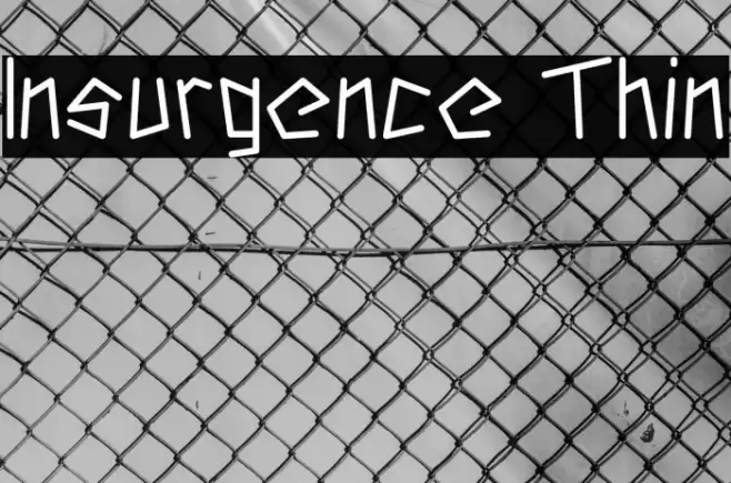 Insurgence Thin Font examples