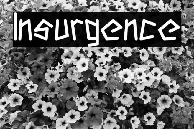 Insurgence Font examples