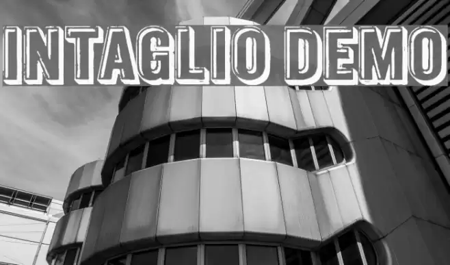 Intaglio DEMO Font examples