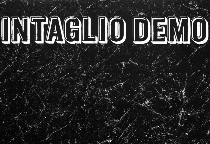 Intaglio DEMO フォント examples