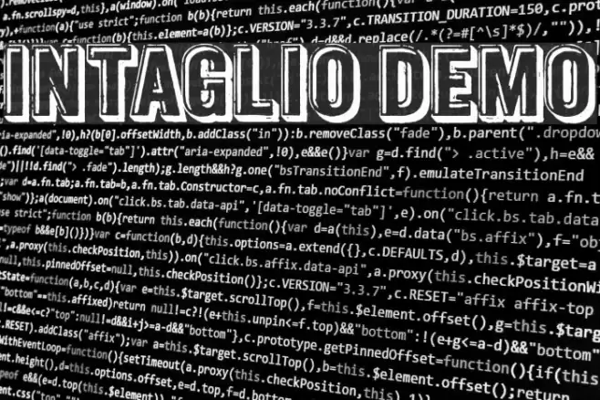 Intaglio DEMO Font examples