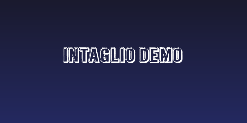 Intaglio DEMO Social Header