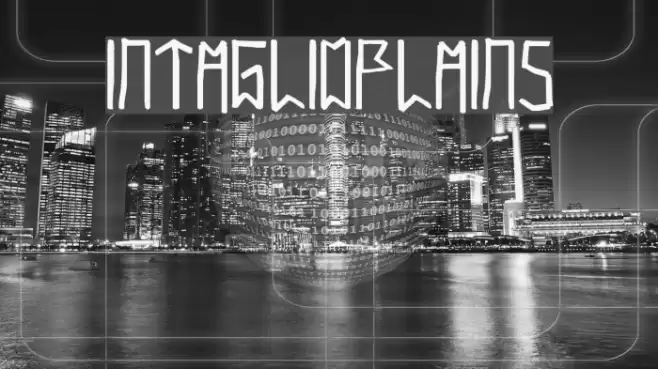 IntaglioPlains Font examples