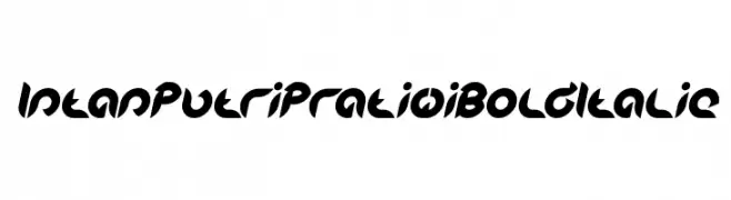 Intan Putri Pratiwi Bold Italic  les polices de caractères gratuit tlcharger