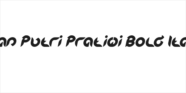 Intan Putri Pratiwi Bold Italic Logo