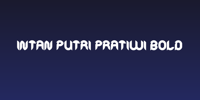 Intan Putri Pratiwi Bold Social Header