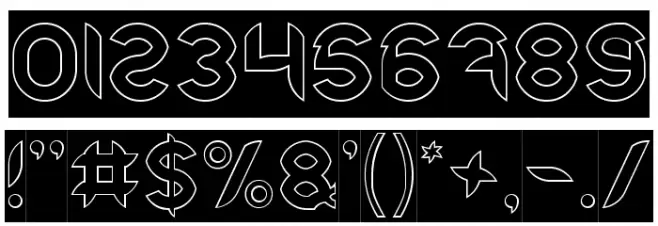 Intan Putri Pratiwi-Hollow-Inve Font OTHER CHARS