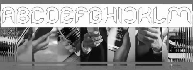 Intan Putri Pratiwi-Hollow-Inve Font examples