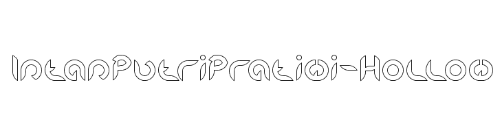 Intan Putri Pratiwi-Hollow Font