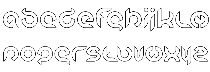 Intan Putri Pratiwi-Hollow Font LOWERCASE