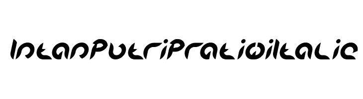 Intan Putri Pratiwi Italic  font caratteri gratis