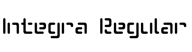 Integra Regular  font caratteri gratis