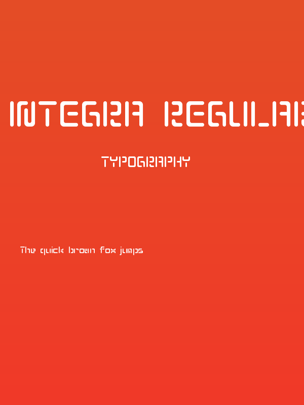 Integra Regular Poster