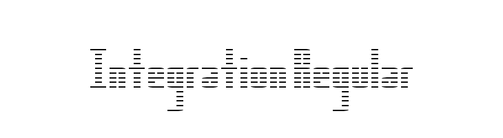 Integration Regular  Free Fonts Download
