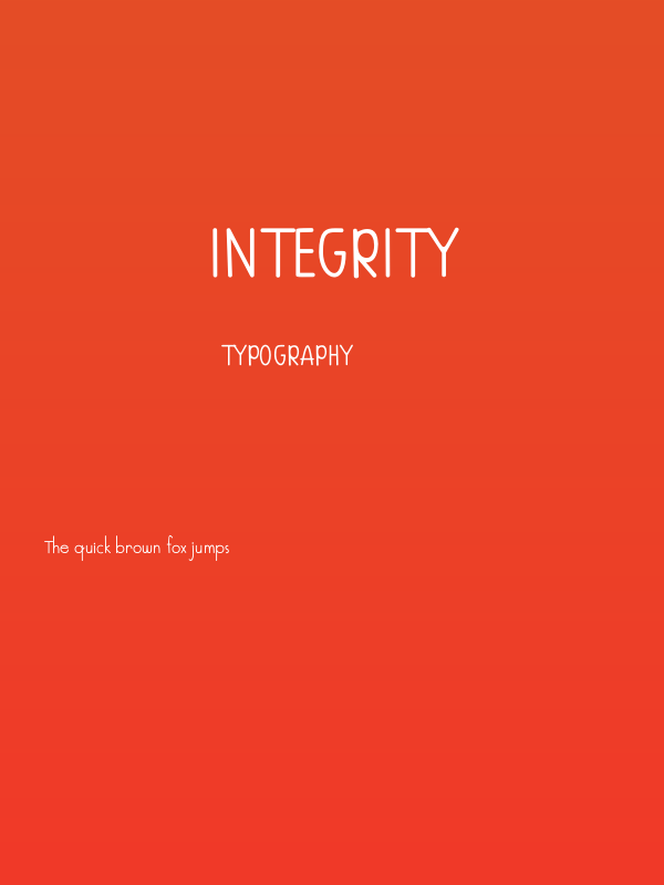 Integrity Poster