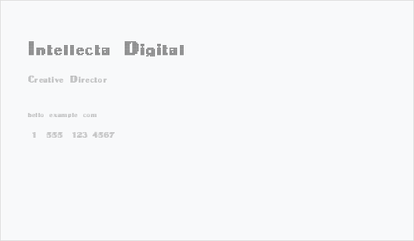 Intellecta Digital Business Card