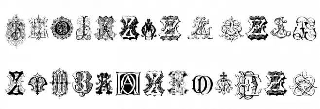 Intellecta Monograms Random Samples Eight لخطوط تنزيل الأحرف الكبيرة
