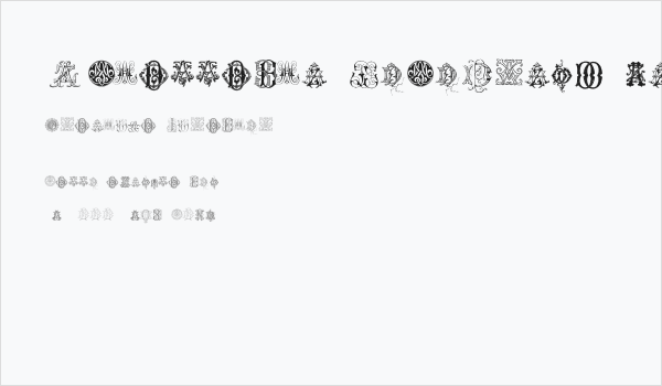 Intellecta Monograms Random Samples Eight Business Card