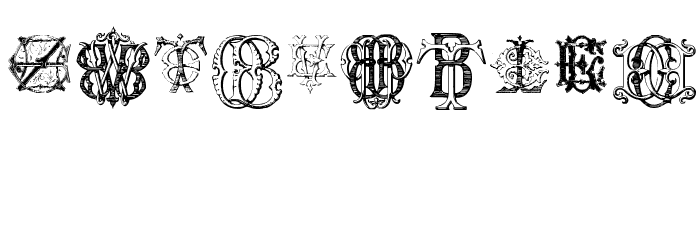 Intellecta Monograms Random Samples Eleven Font OTHER CHARS