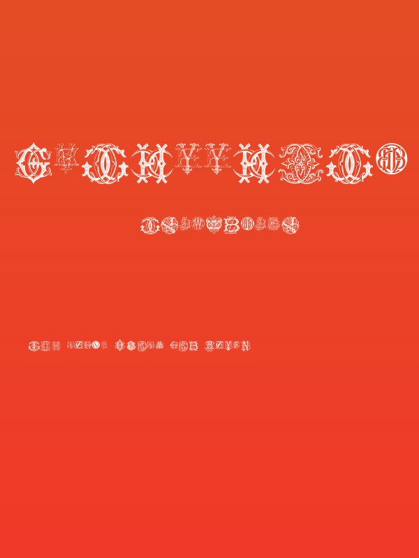 Intellecta Monograms Random Samples Eleven Poster