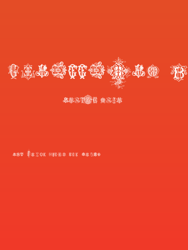 Intellecta Monograms Random Samples Four Poster