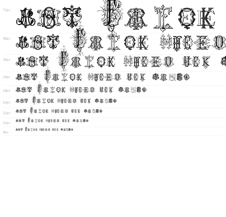 Intellecta Monograms Random Samples Four Waterfall