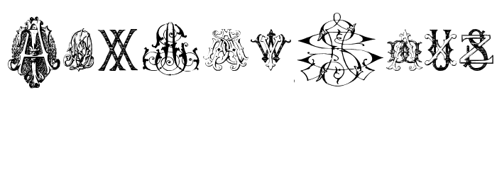 Intellecta Monograms Random Samples Nine Font OTHER CHARS
