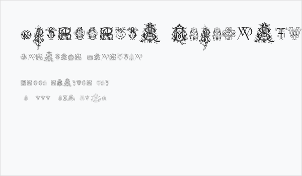 Intellecta Monograms Random Samples Nine Business Card