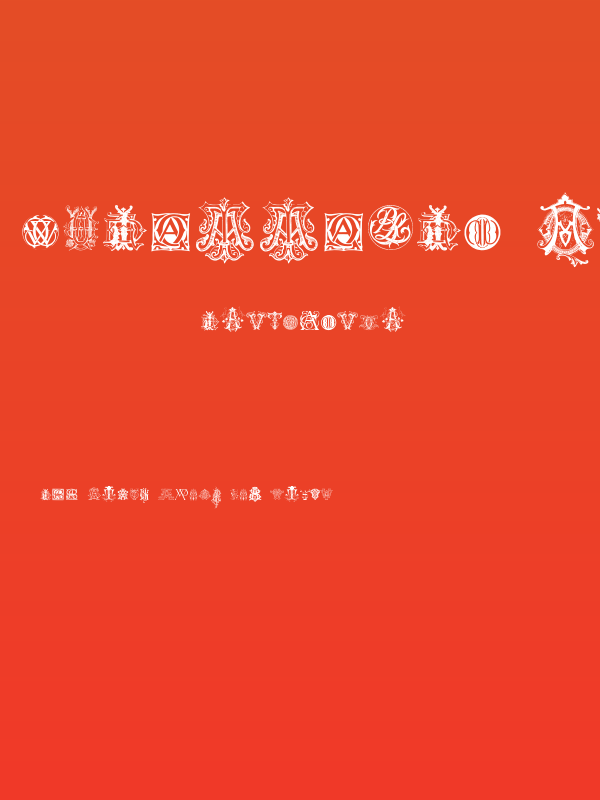 Intellecta Monograms Random Samples Nine Poster