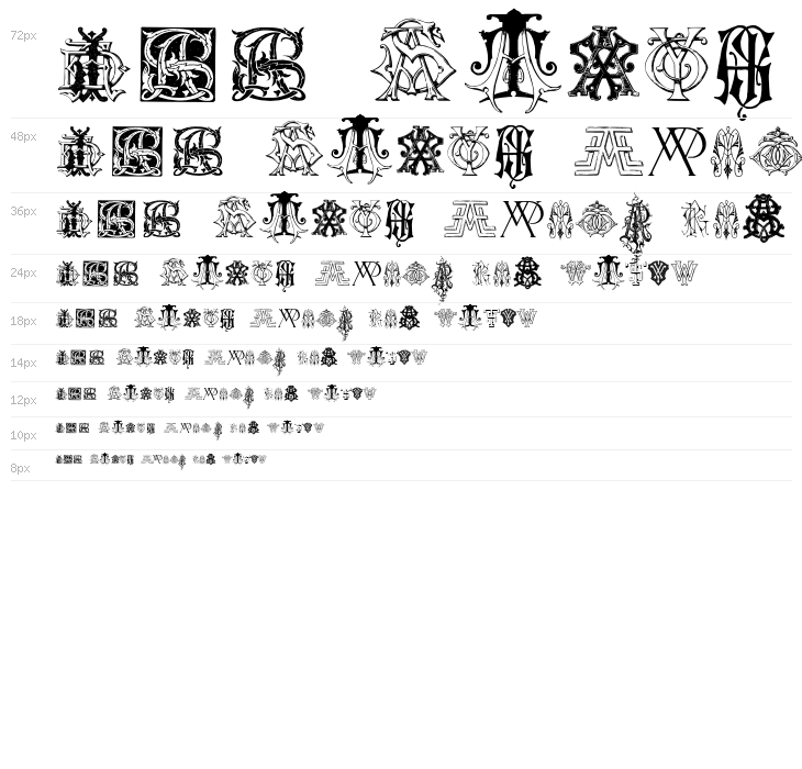 Intellecta Monograms Random Samples Nine Waterfall