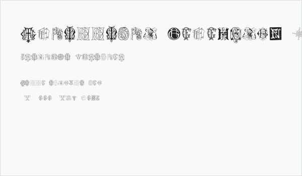 Intellecta Monograms Random Samples Seven Business Card