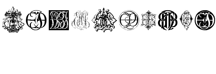 Intellecta Monograms Random Samples Ten Font OTHER CHARS