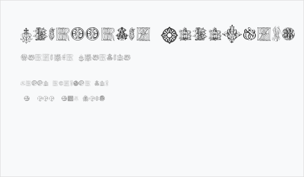 Intellecta Monograms Random Samples Ten  Business Card